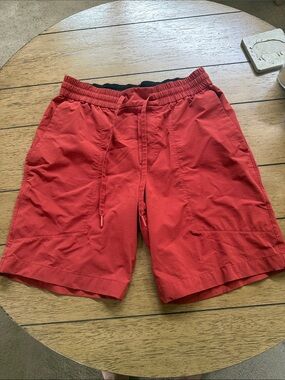 lululemon mens rust colored Drawstring  Shorts